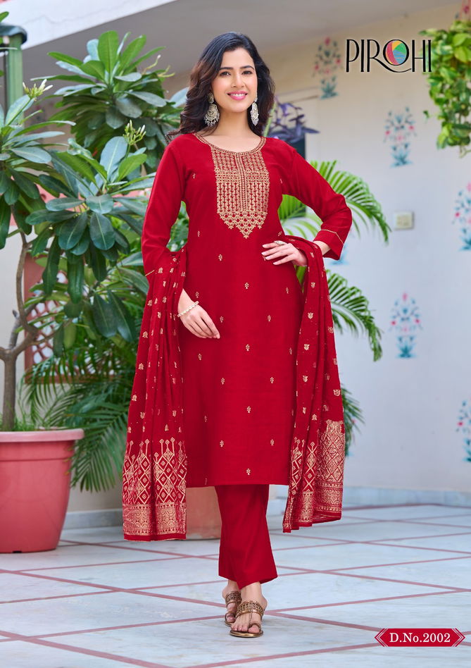 Pirohi Kalhaar Vol 2 Designer Kurti Bottom With Dupatta Catalog
